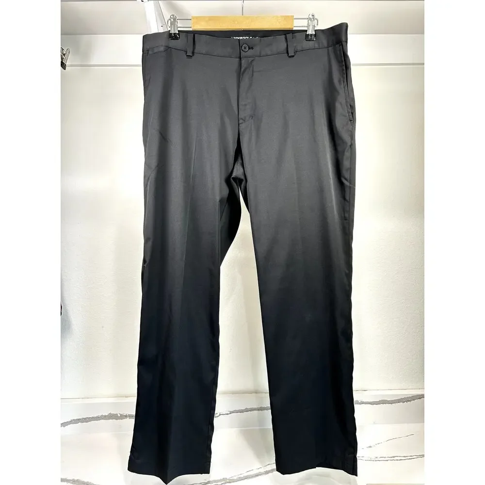 Nike Golf Dri-Fit Men's Pants Size 38x30 (XL) Black Slacks Chino Pants